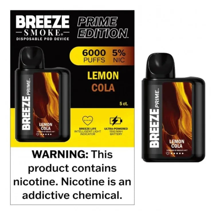 BREEZE PRIME EDITION 6000 PUFFS - Baldwin Tobacco