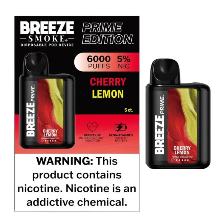 BREEZE PRIME EDITION 6000 PUFFS - Baldwin Tobacco