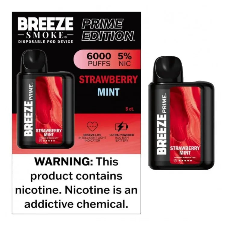 BREEZE PRIME EDITION 6000 PUFFS - Baldwin Tobacco