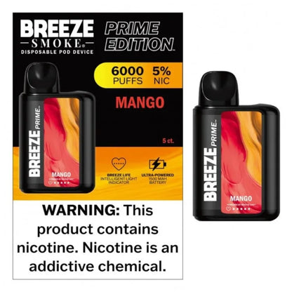 BREEZE PRIME EDITION 6000 PUFFS - Baldwin Tobacco