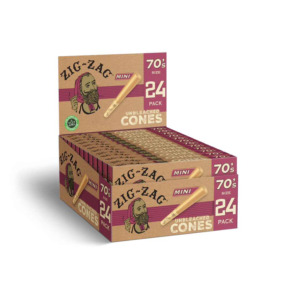 Zig Zag Cones - Mini Unbleached - Baldwin Tobacco