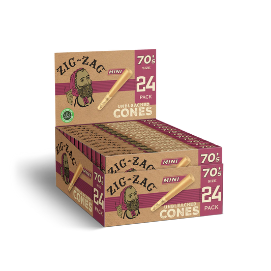 Zig Zag Cones - Mini Unbleached - Baldwin Tobacco