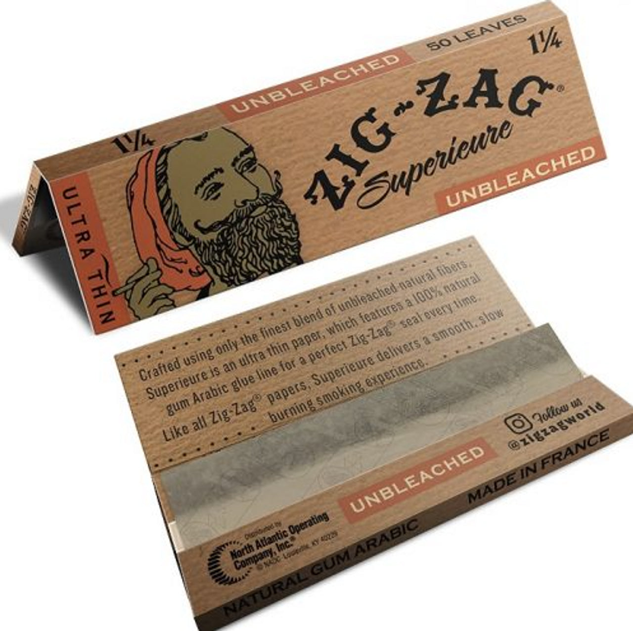 Zig Zag Supericure Unbleached King Slim - Baldwin Tobacco