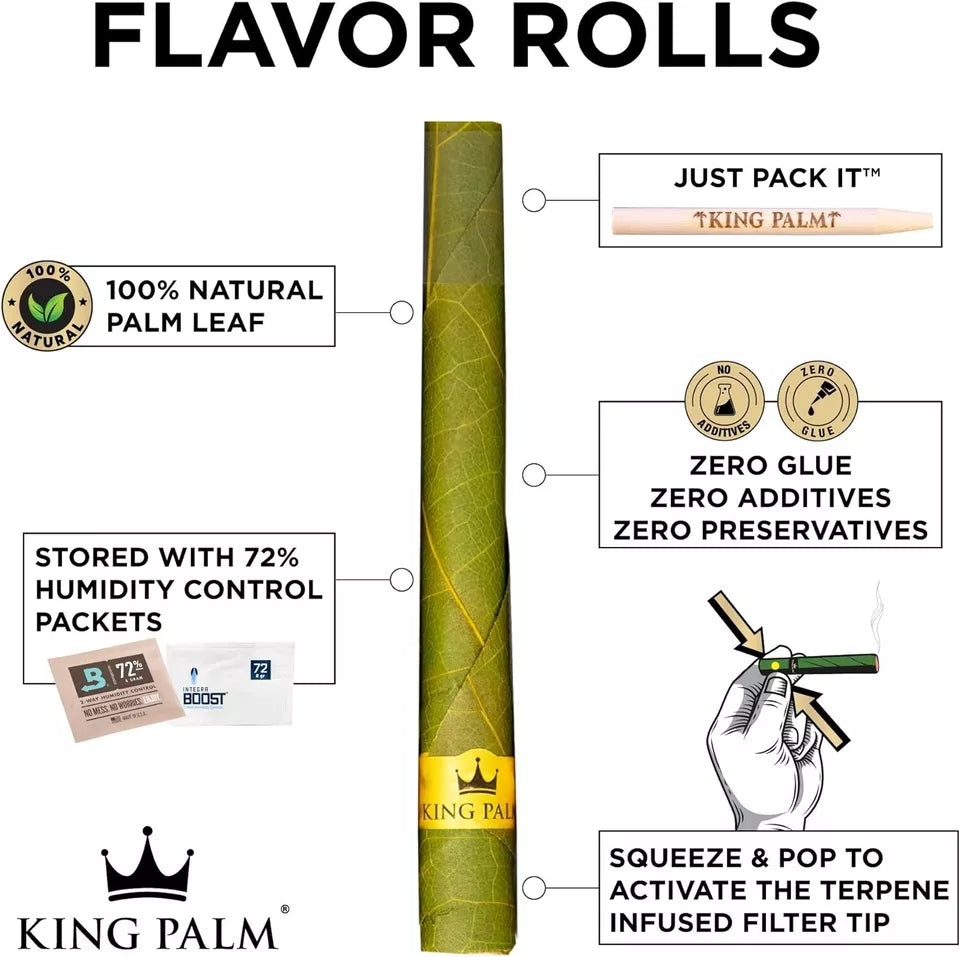 King Palm - Mini Flavor Roll Single Pack - Baldwin Tobacco